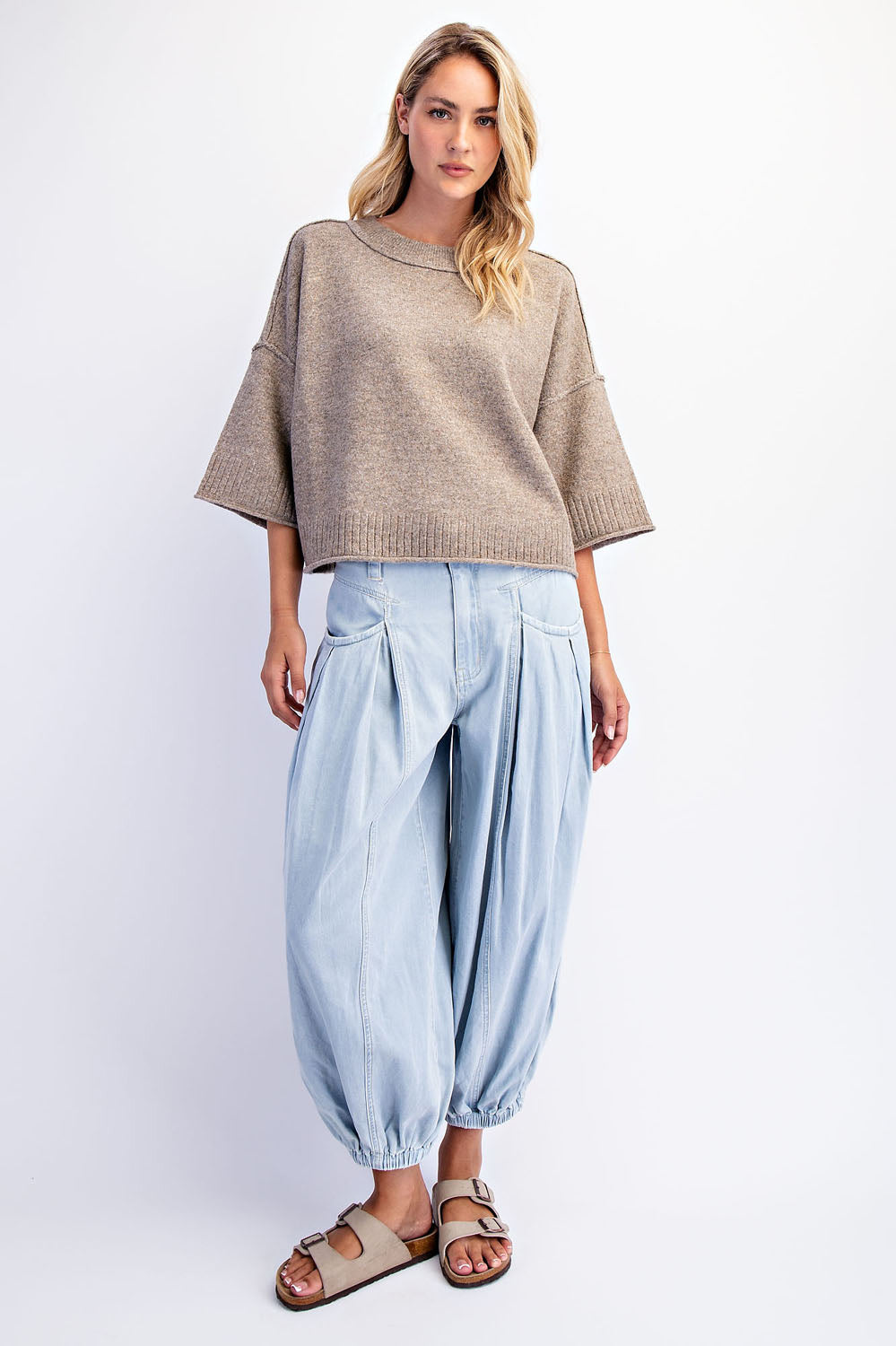 Crew Neck Oversized Sweater | 3 Colors Available