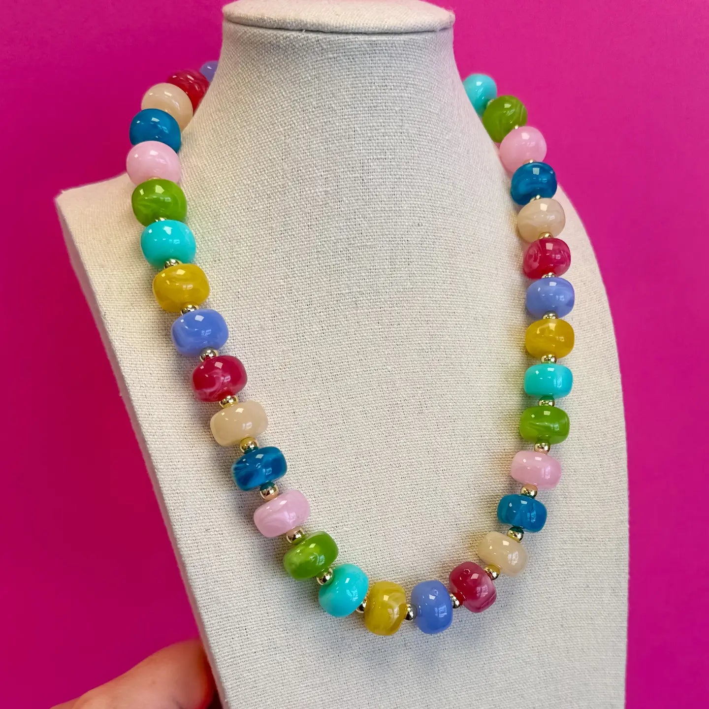 Mix Bead Statement Necklace