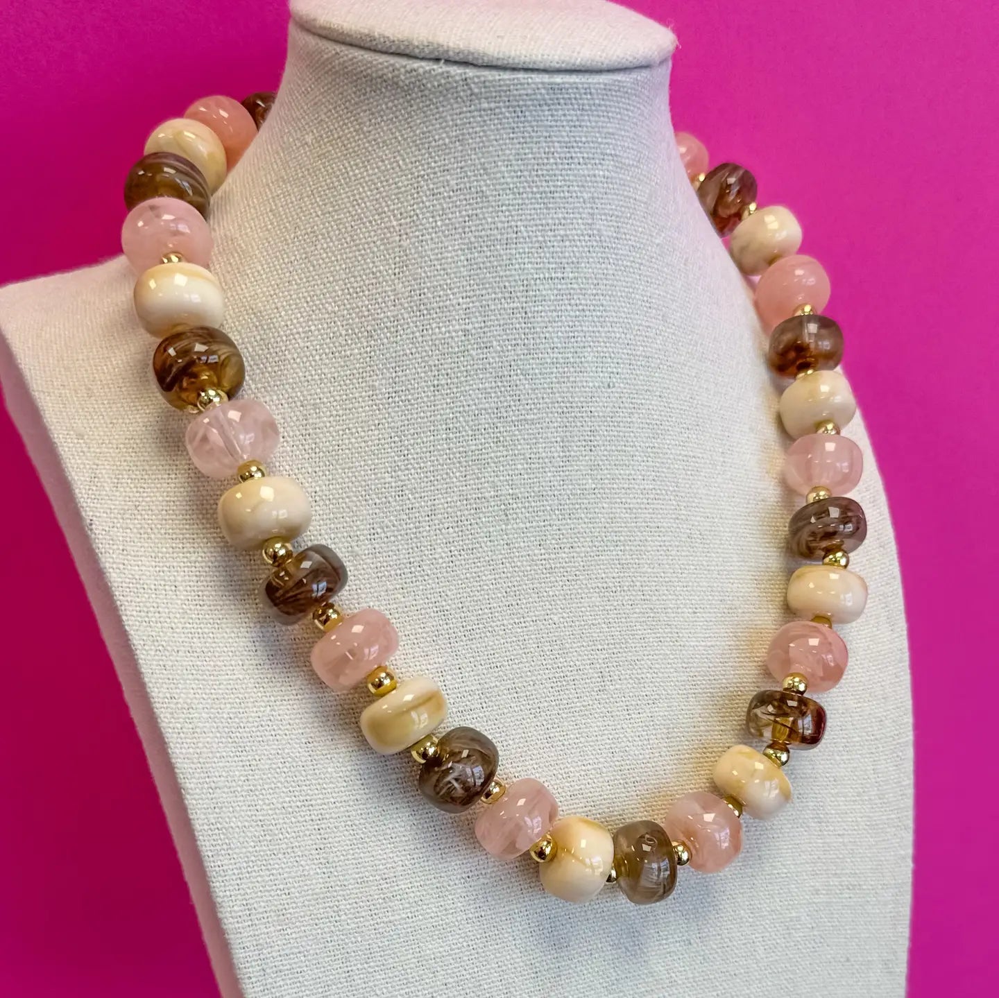 Mix Bead Statement Necklace