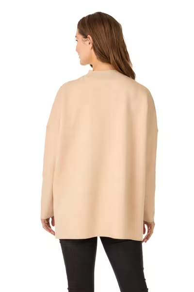 One Size Tan Candy Corn Sweater