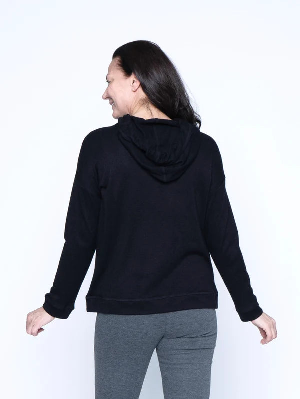Sweater Knit Pullover Hoodie