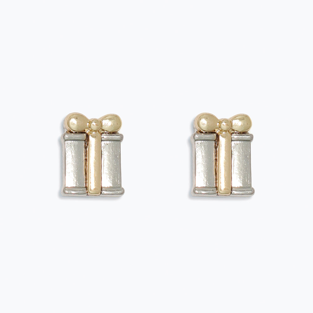 Two Tone Present Earrings