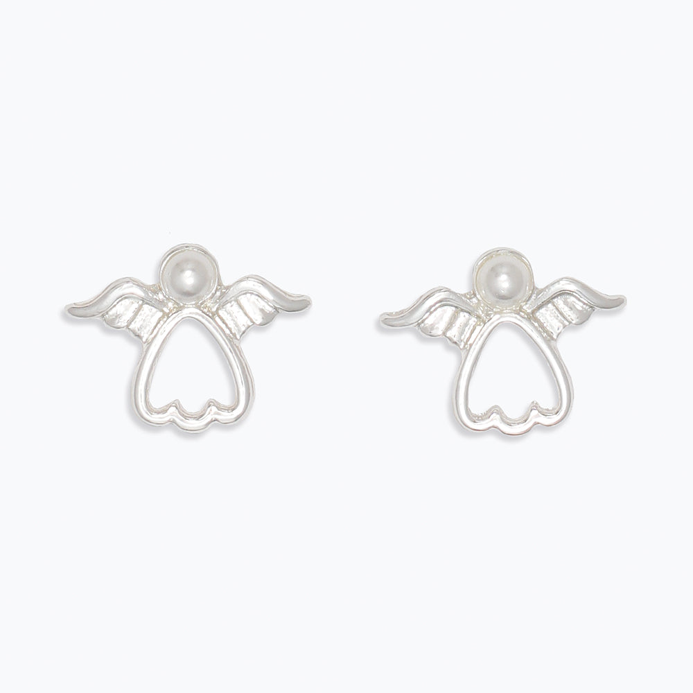 Silver Angel Earrings