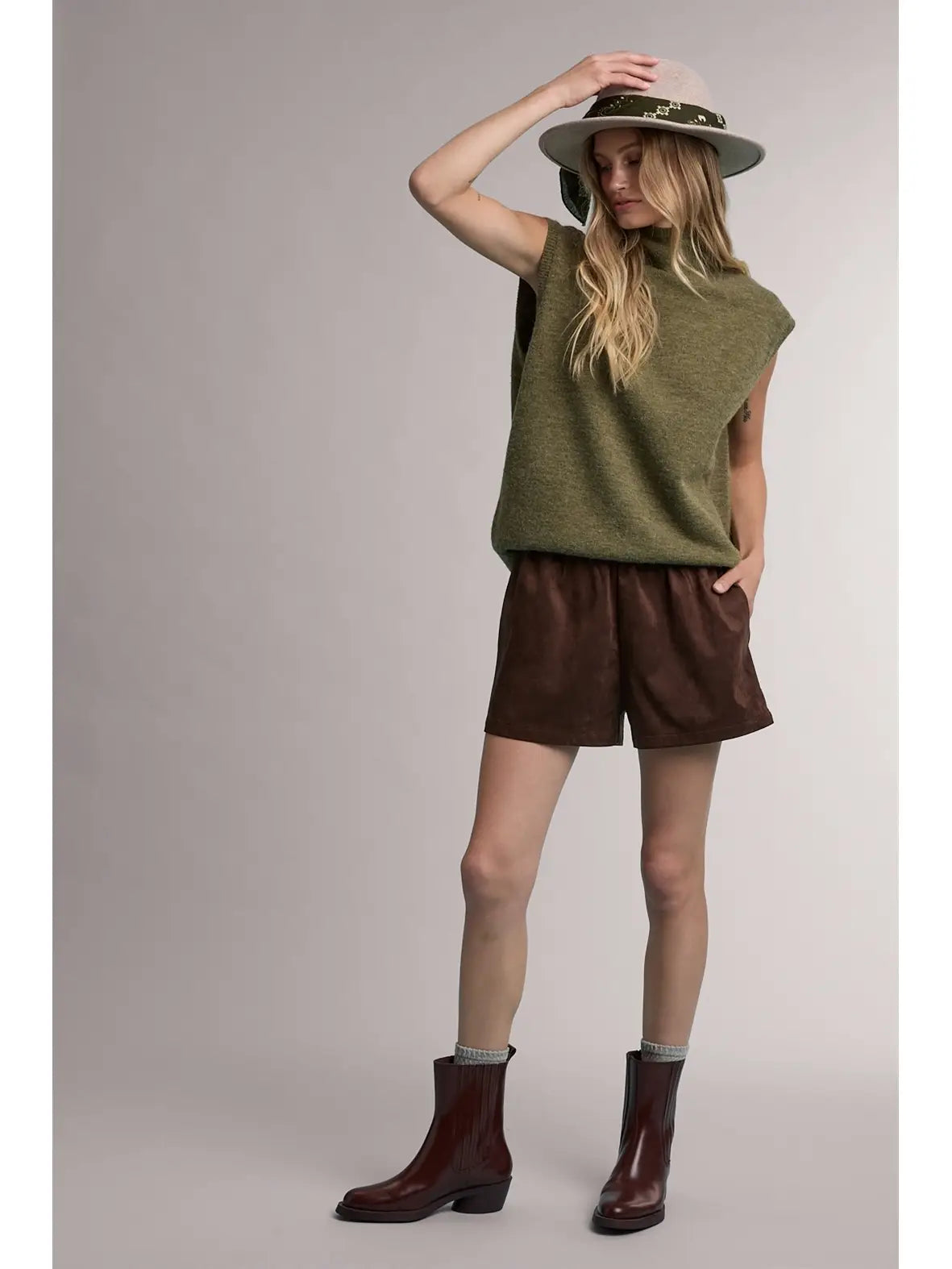 Mock Neck Sweater Vest