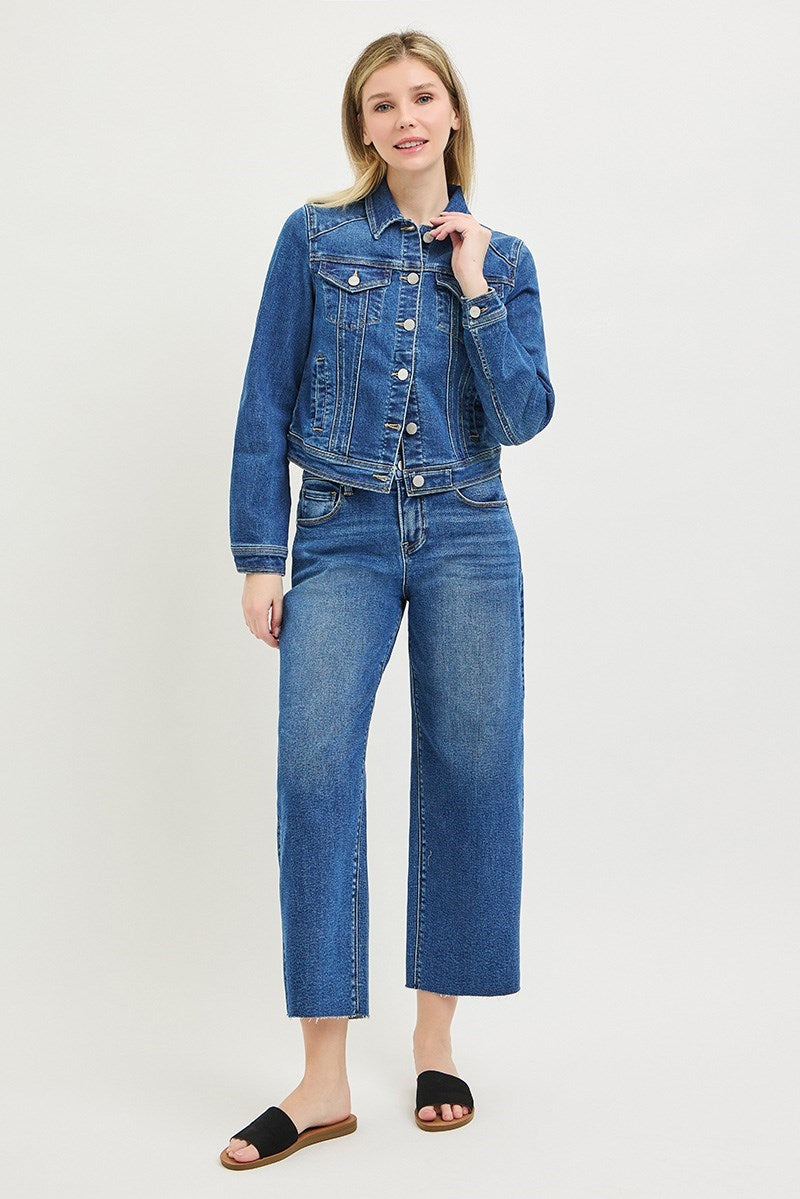Basic Fitted Denim Jacket