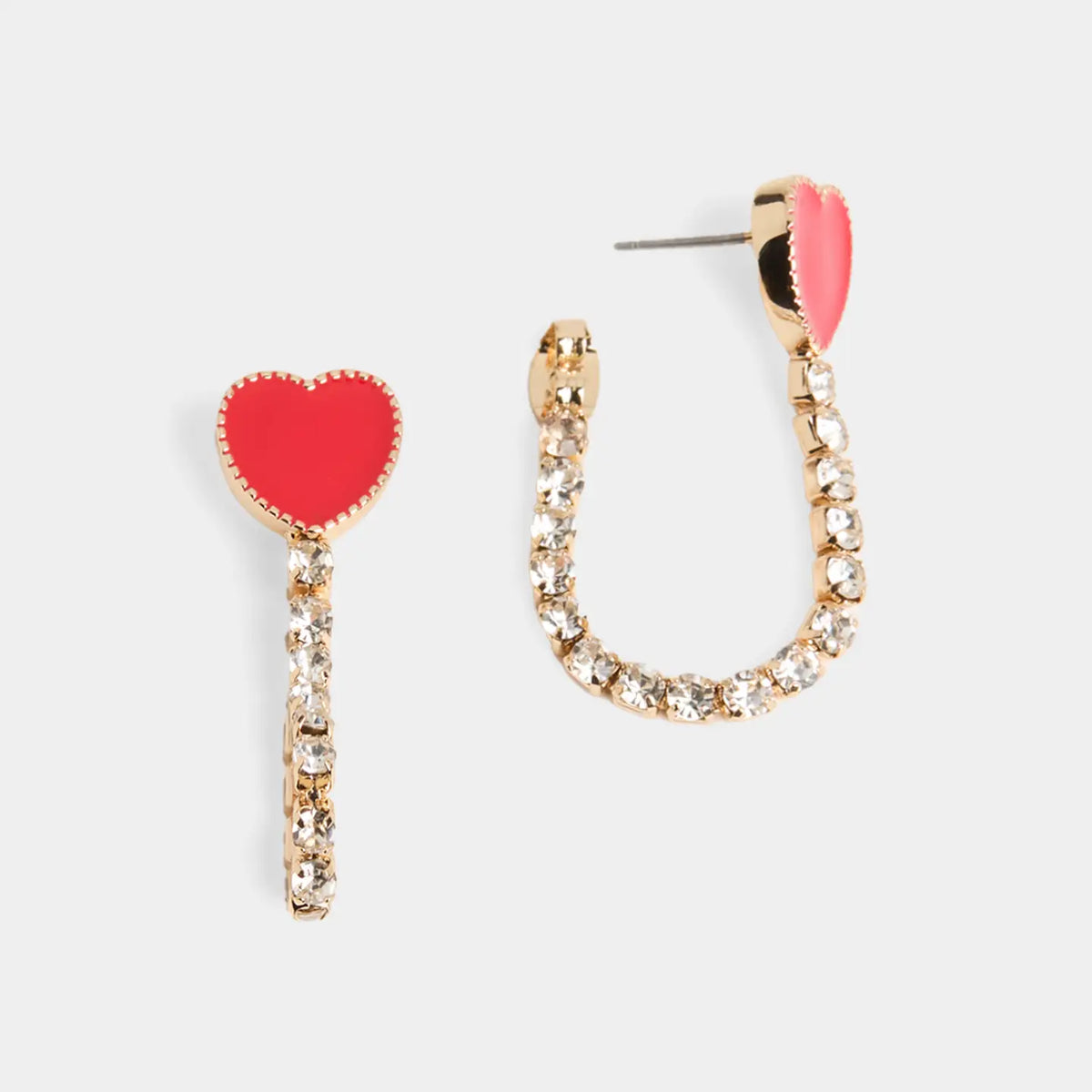 Dazzle Loop Heart Earrings