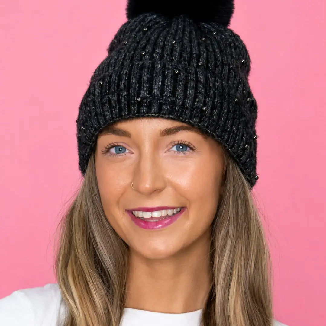 Beanie with Pearls
