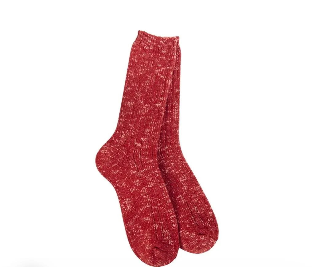 Weekend Cotton Slub Marled Crew Socks