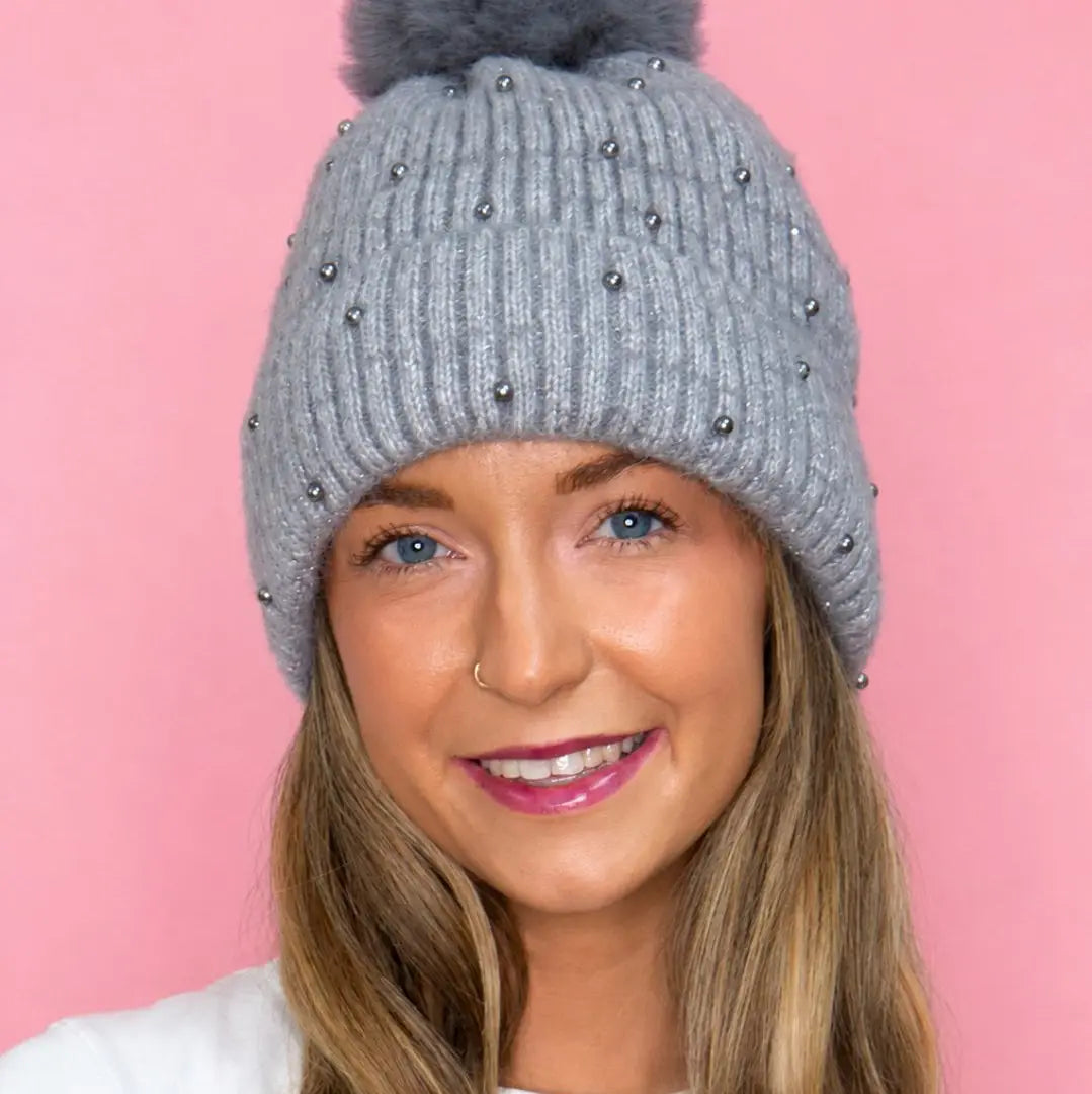 Beanie with Pearls