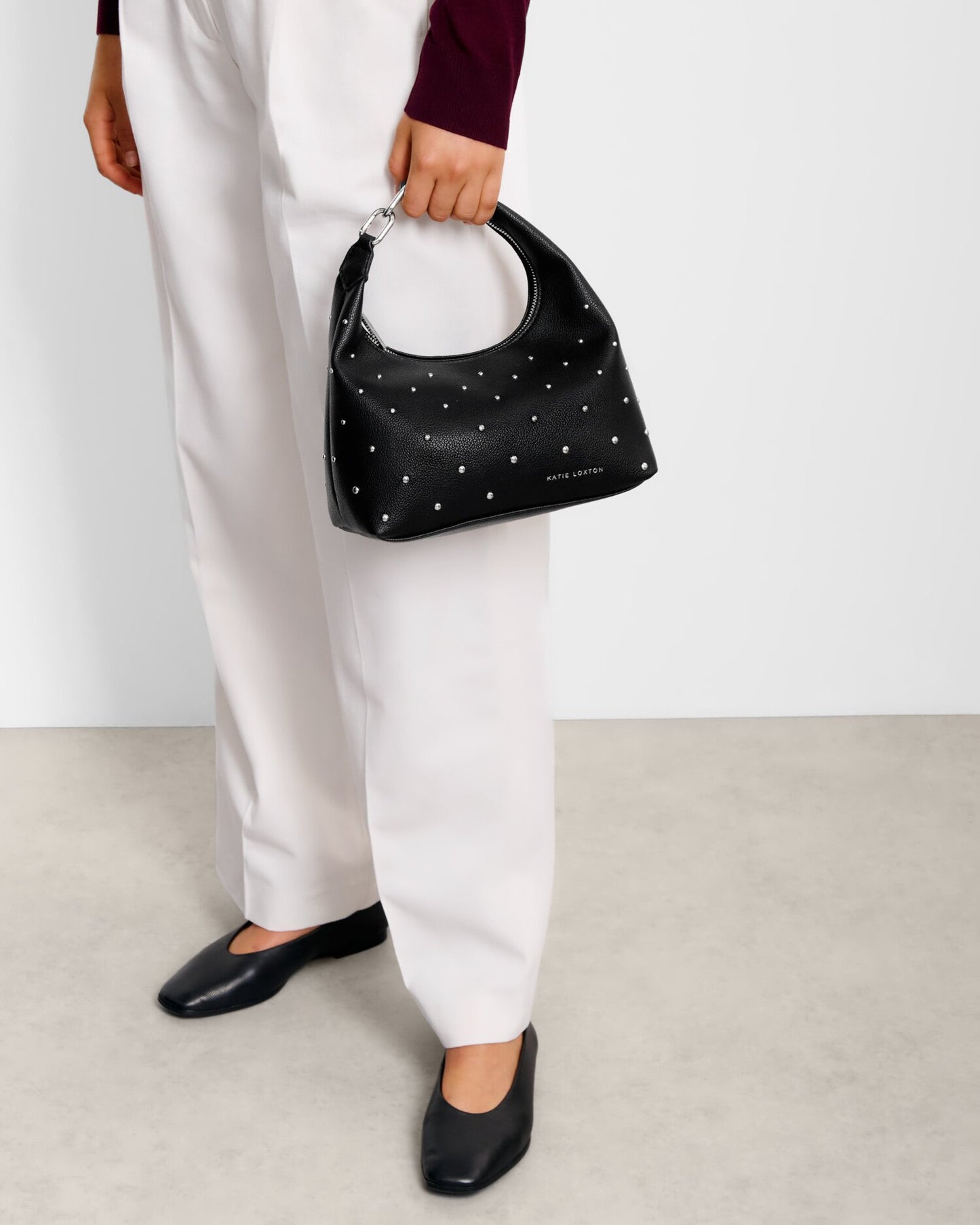 Black Meela Studded Multiway Bag