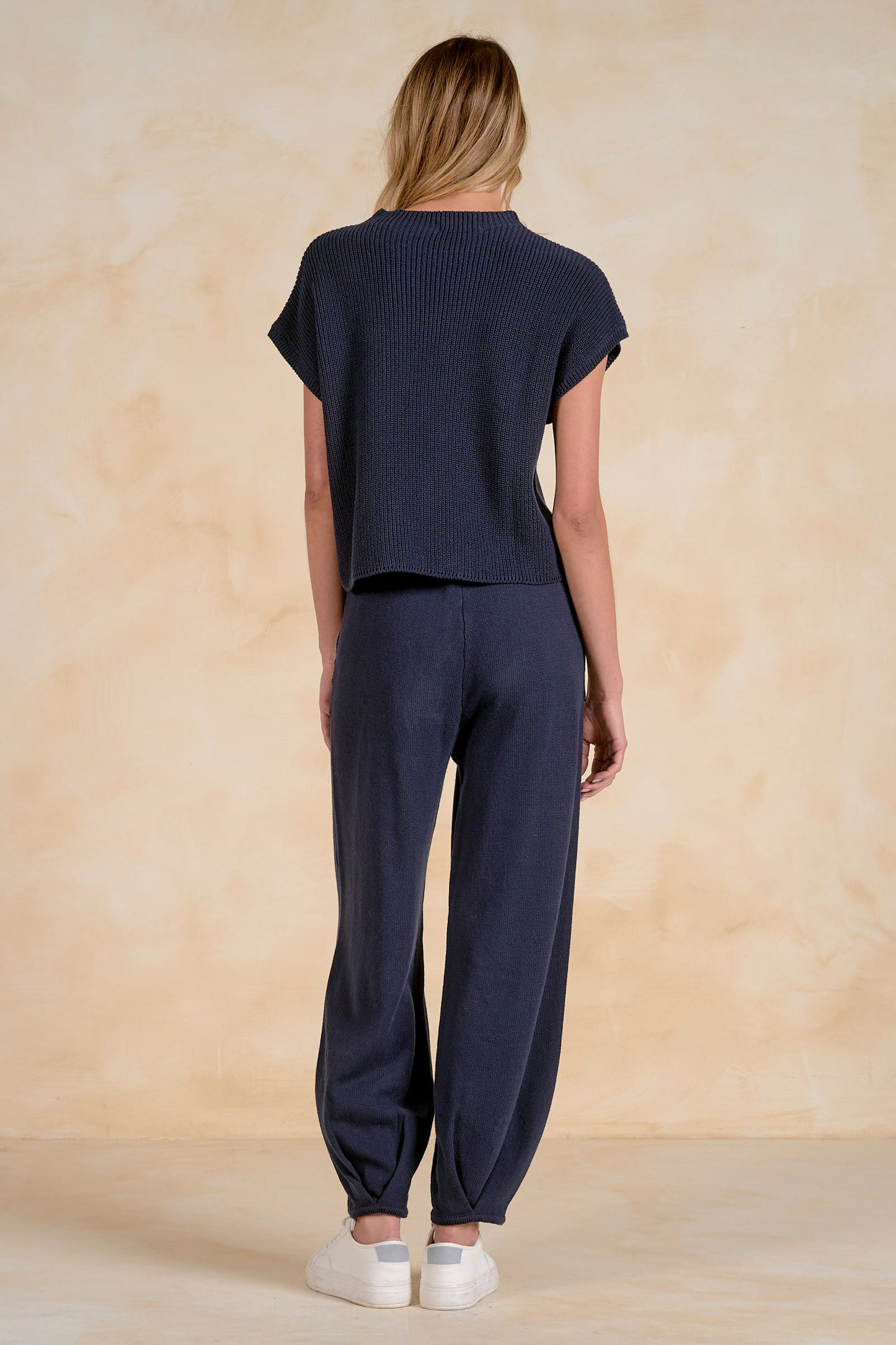 Cap Sleeve Crewneck Sweater