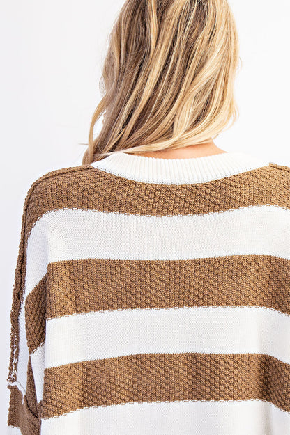 Loose Fit Stripe Sweater