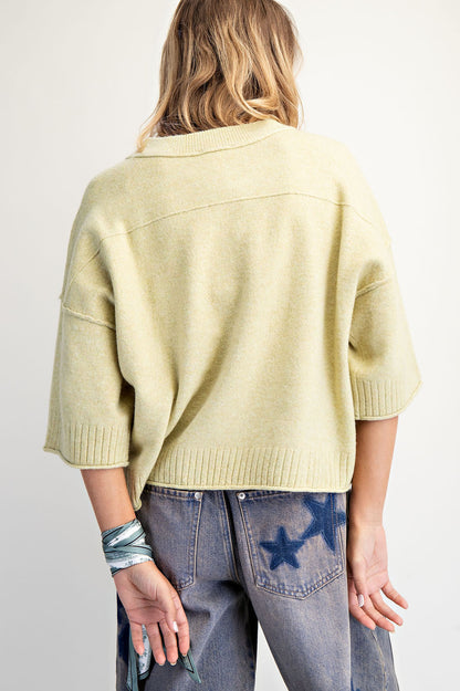 Crew Neck Oversized Sweater | 3 Colors Available