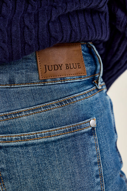 HW Petite Flare Tummy Control Double Button Jeans