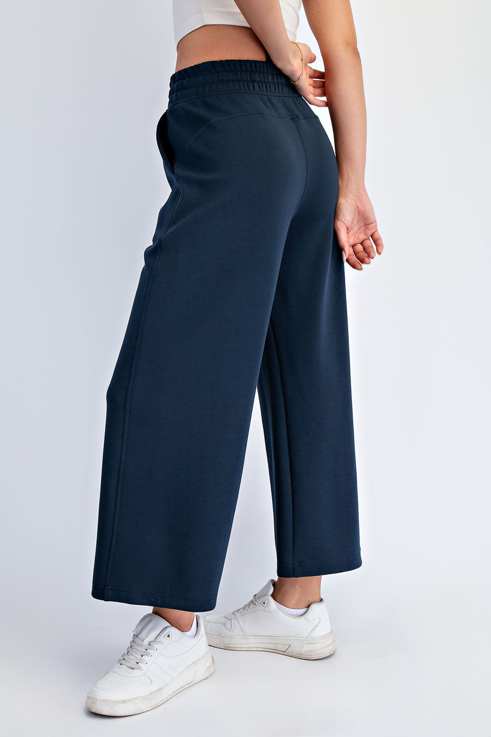 Modal Scuba Cropped Wide Pant