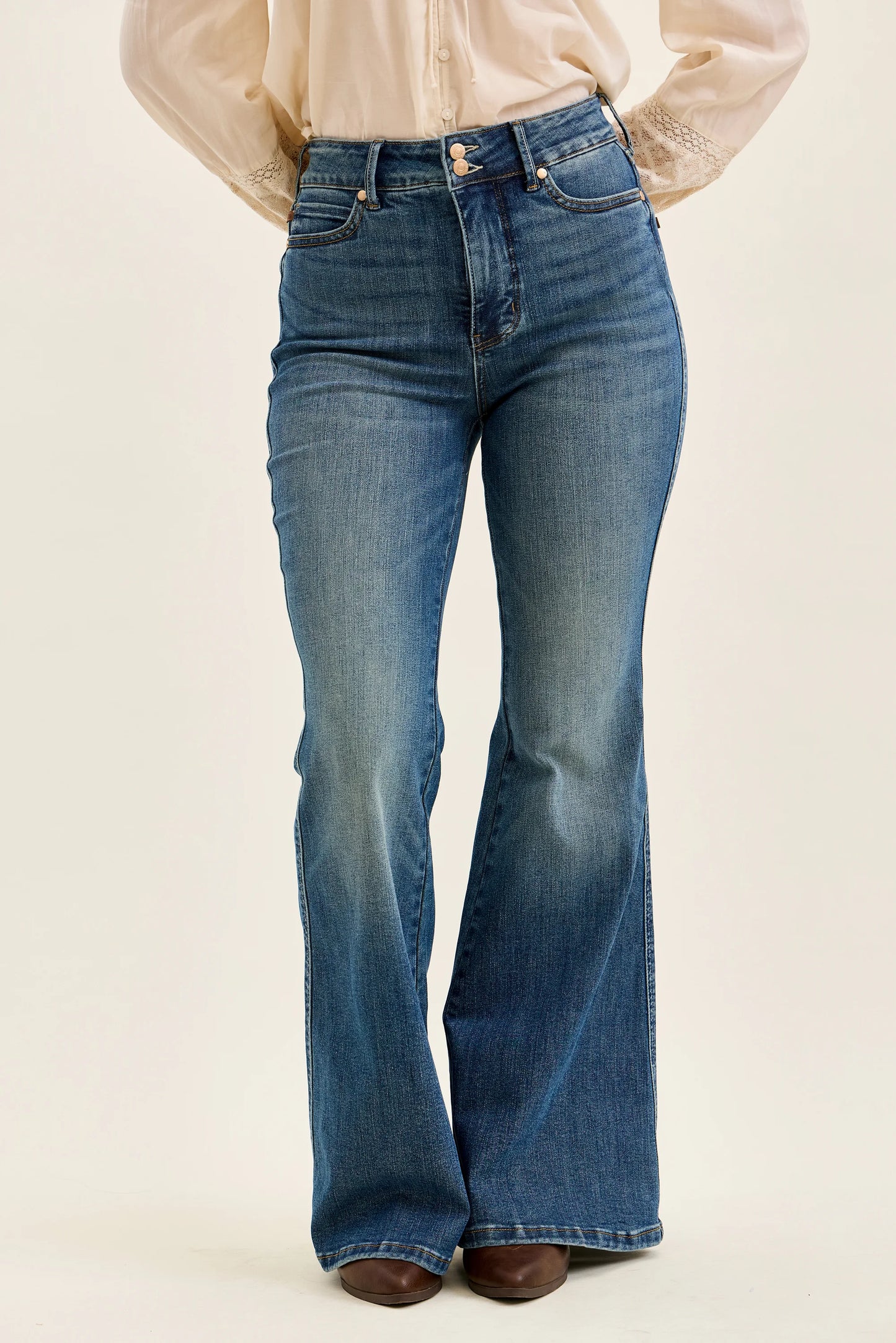 Dark High Waist Jaqueline Flare