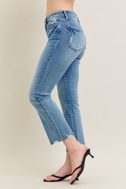 Vintage Wash Hem Kick Flare