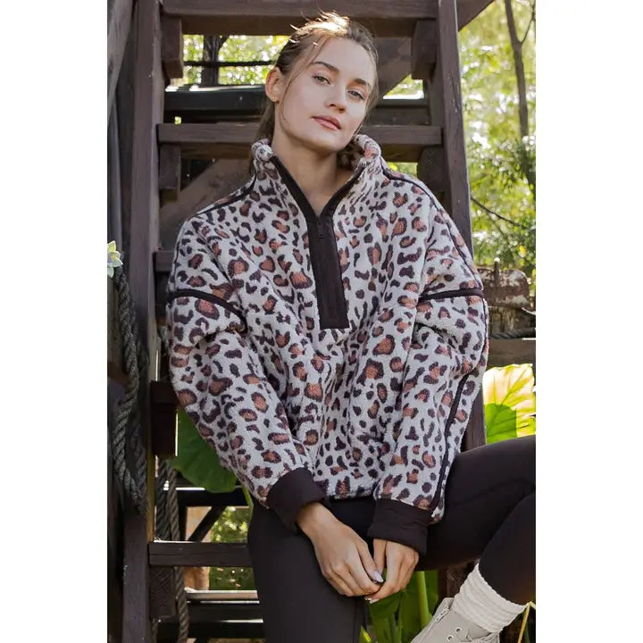 Sherpa Quarter Zip Jacket