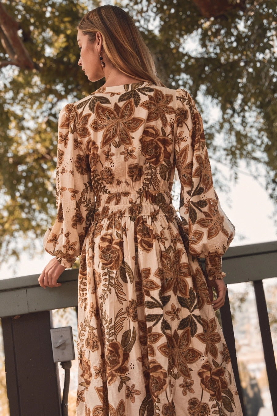 Floral Printed Midi Dress