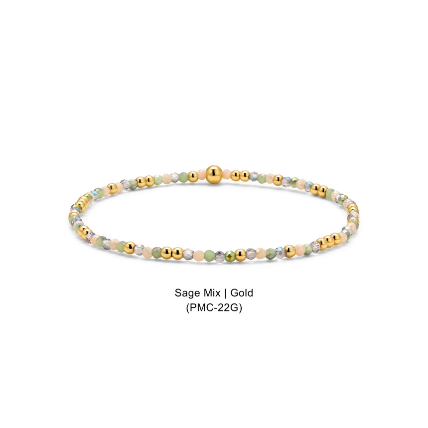 Petite Mini Crystal Beaded Bracelet