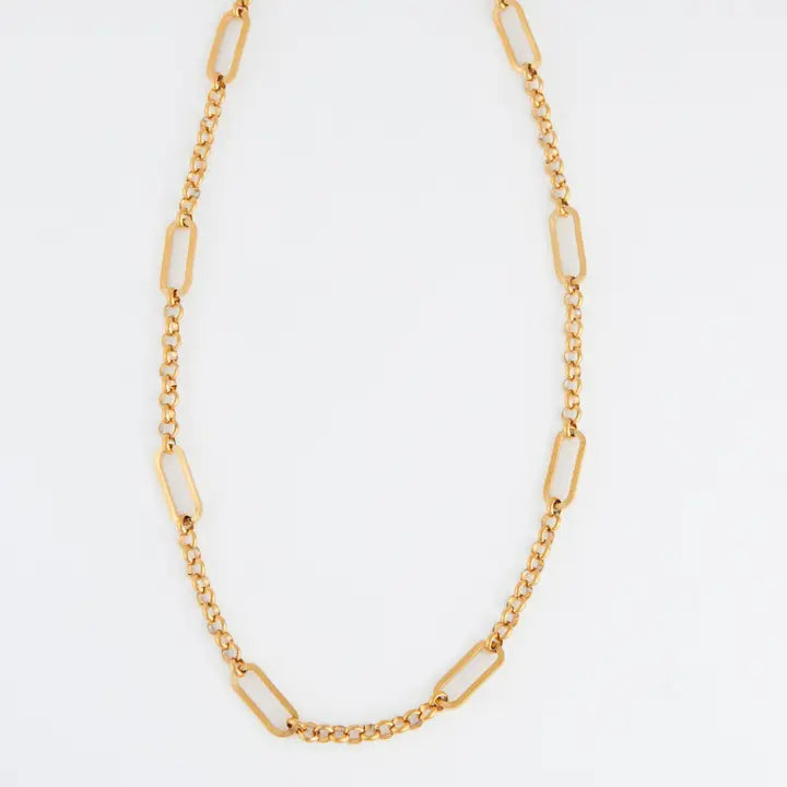 Narelle Rolo Link Bar Station 20" Waterproof Necklace