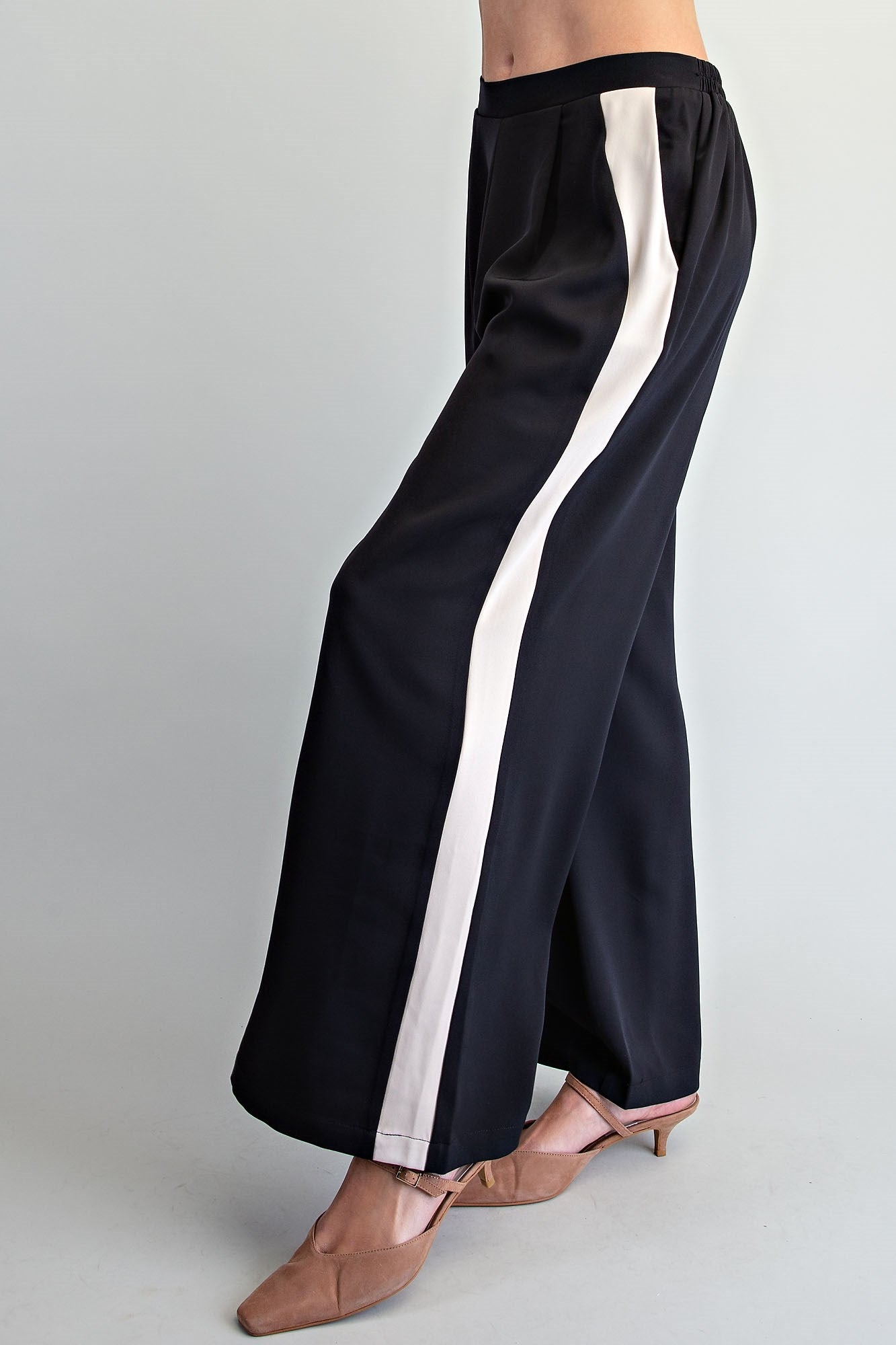 Side Stripe Wide Leg Pants