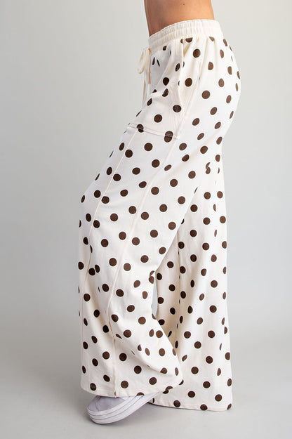 Mineral Washed Polka Dot Sweatpants