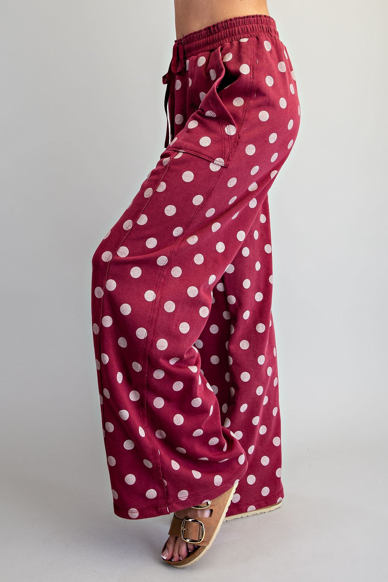 Mineral Washed Polka Dot Sweatpants