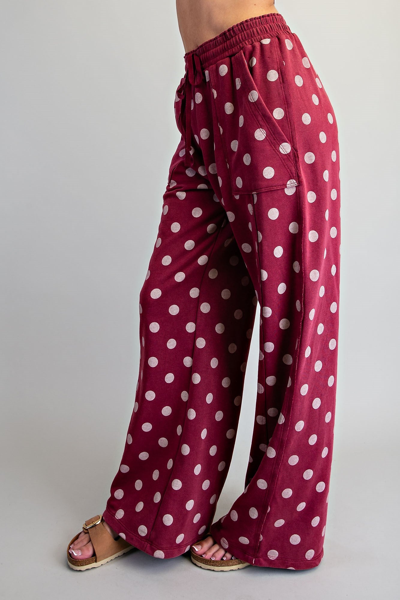 Mineral Washed Polka Dot Sweatpants