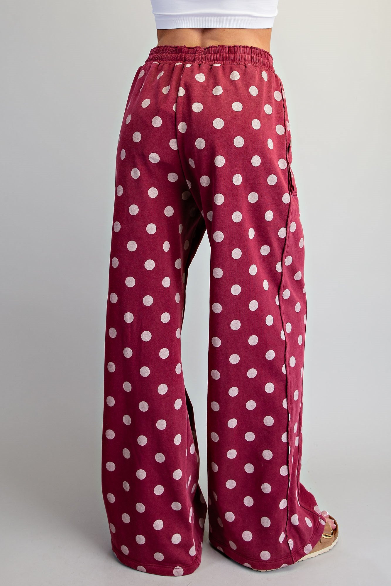 Mineral Washed Polka Dot Sweatpants
