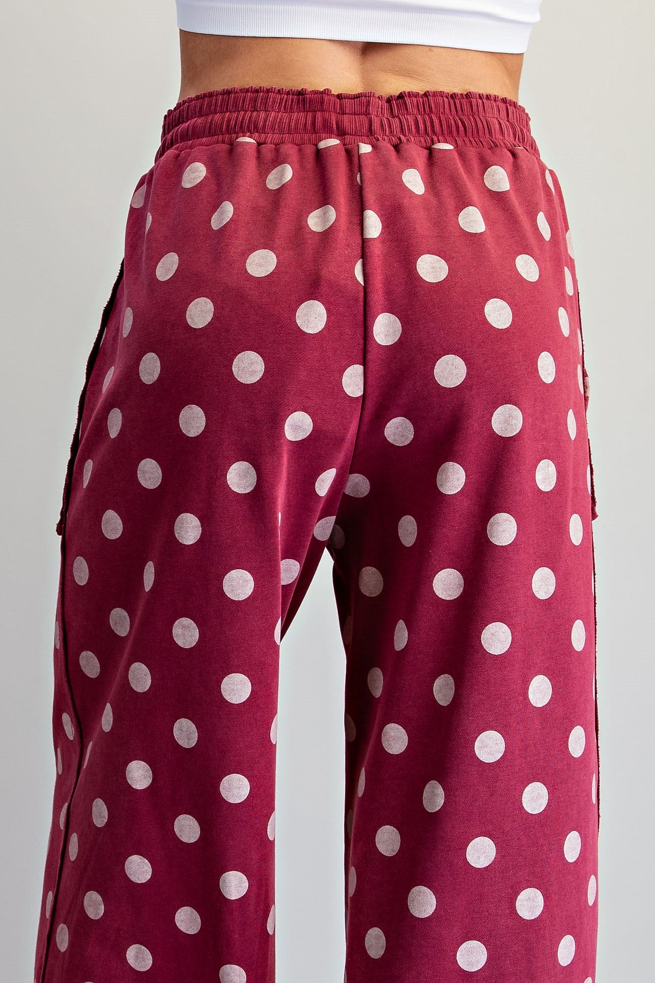 Mineral Washed Polka Dot Sweatpants