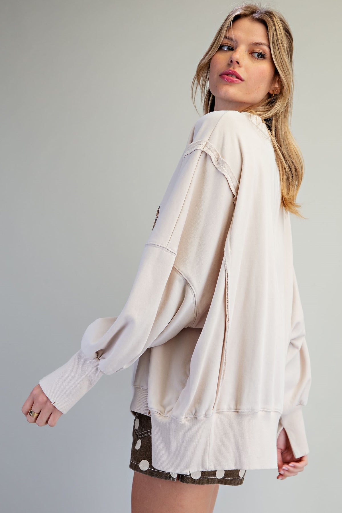 Mineral Washed Reindeer Sweatshirt