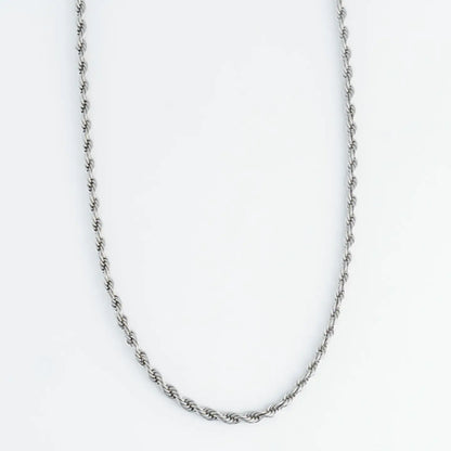 Narelle Silver Rope Chain 18" Waterproof Necklace