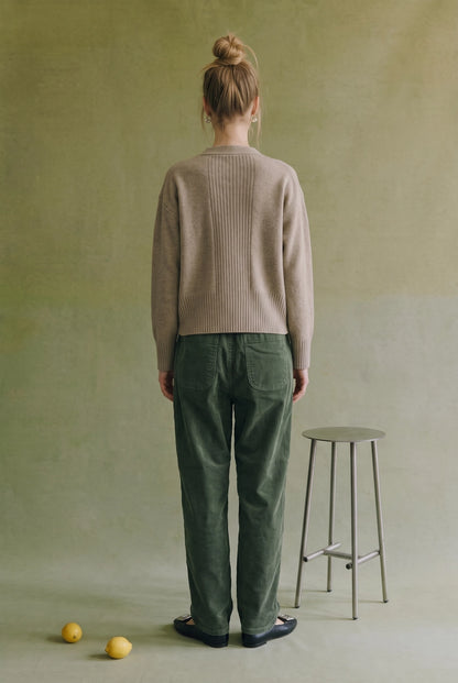 Corduroy Relaxed Drawstring Pants