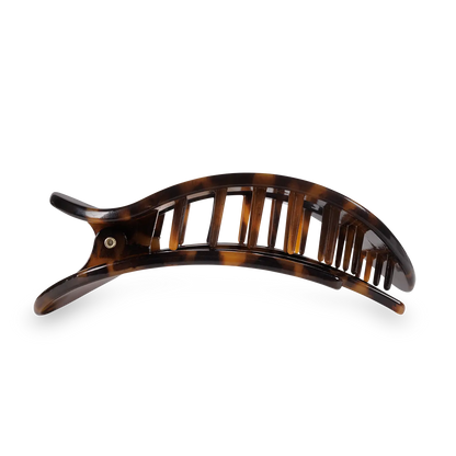 Round Flat Hair Clip | Tortoise | Large