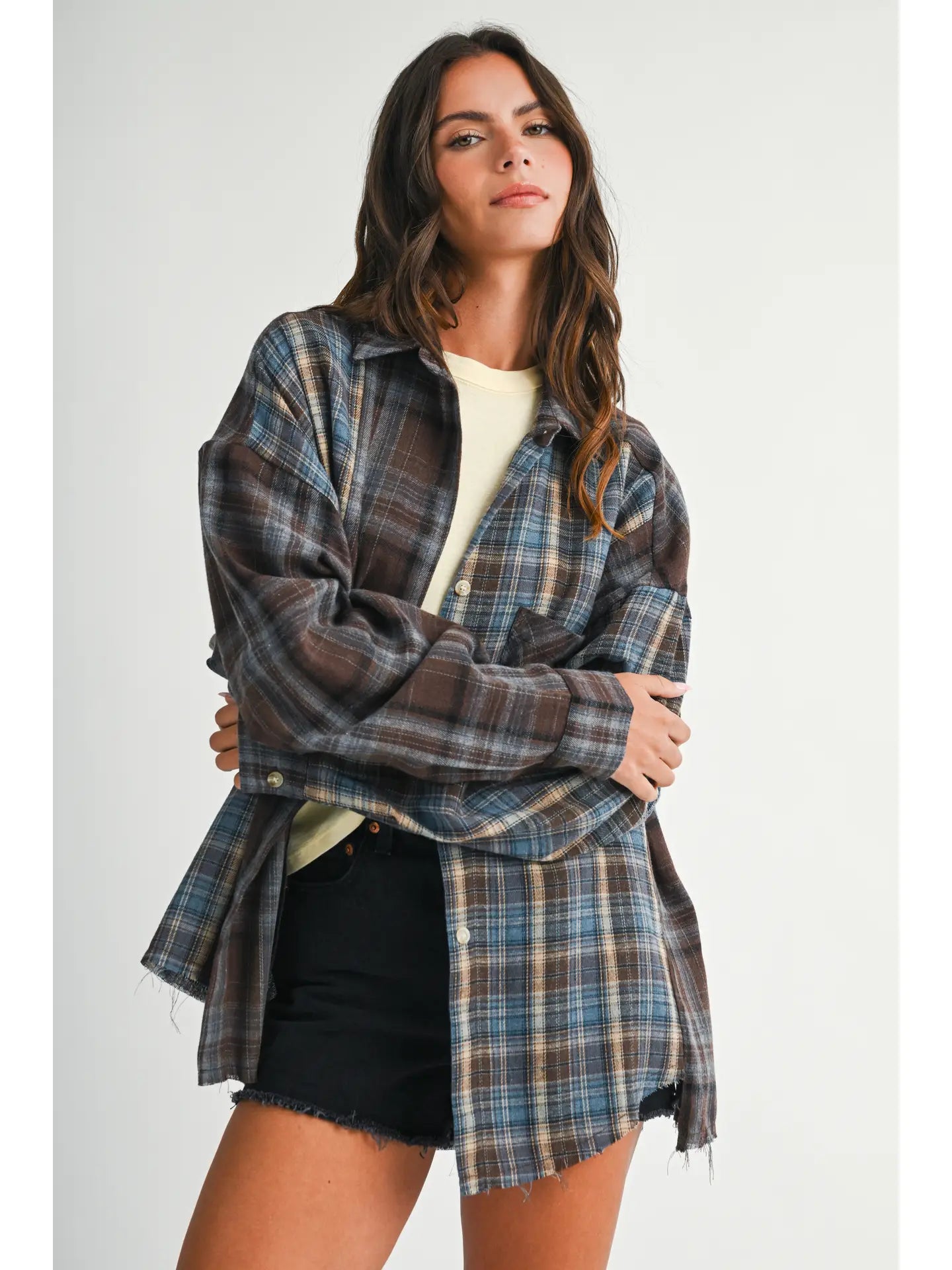 Kambrie Plaid Flannel Shirt