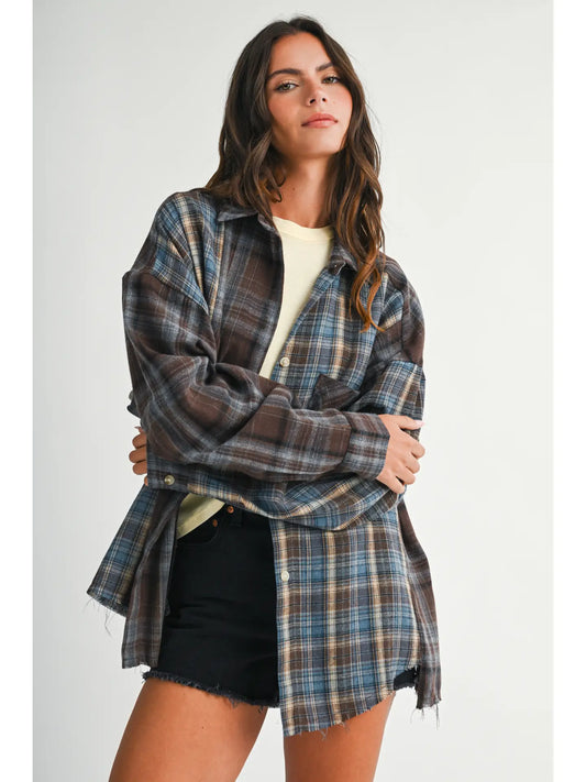 Kambrie Plaid Flannel Shirt