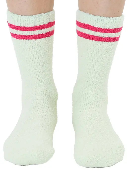 Book Lover Fuzzy Crew Socks