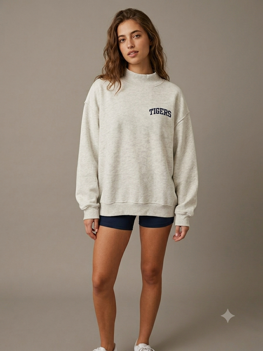 Embroidered Chest Tiger Sweatshirt