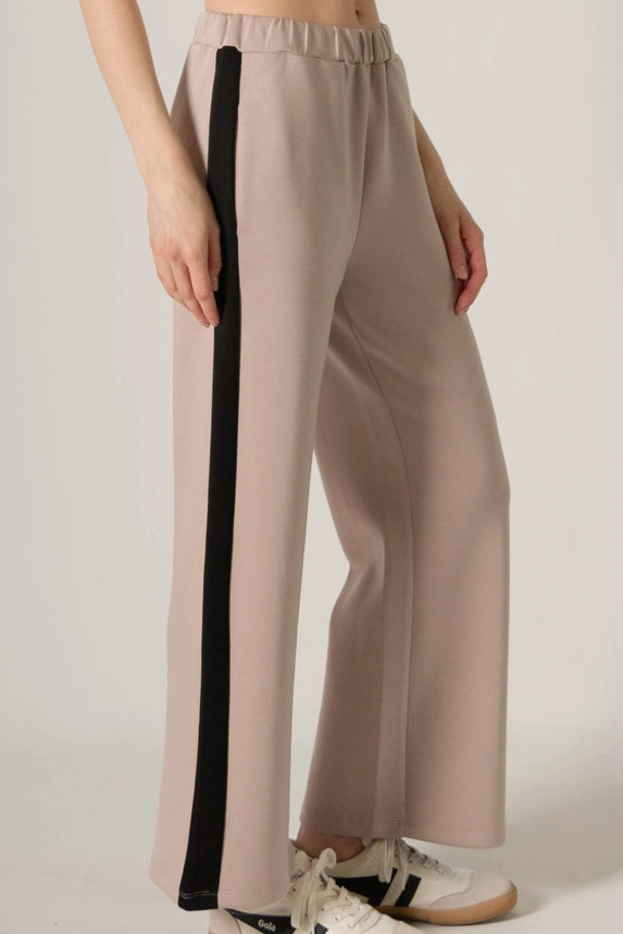Butter Modal Side Stripe Wide Leg Pants