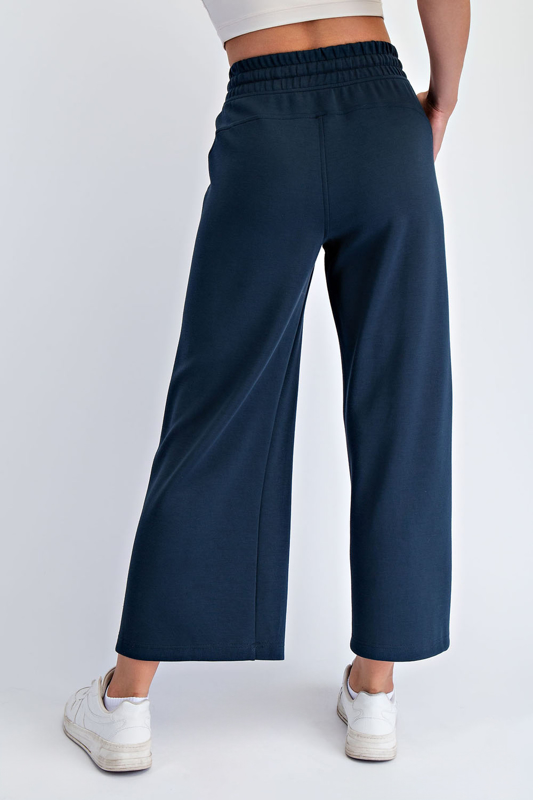 Modal Scuba Cropped Wide Pant