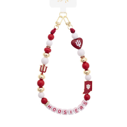 Indiana Hoosiers Beaded Cellphone Wristlet