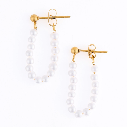 Narelle Waterproof Genuine Freshwater Pearl Dangle Earrings