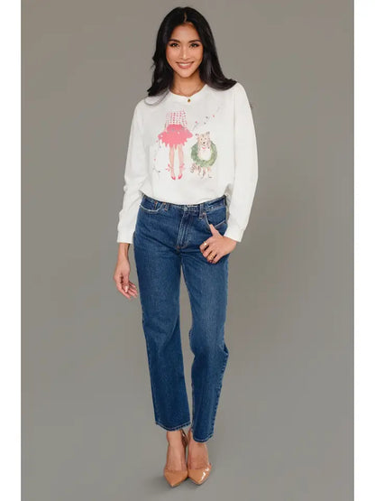 Christmas Girl & Dog Sweatshirt