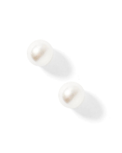 Payton Pearl White 5mm | Screwback Stud Earrings