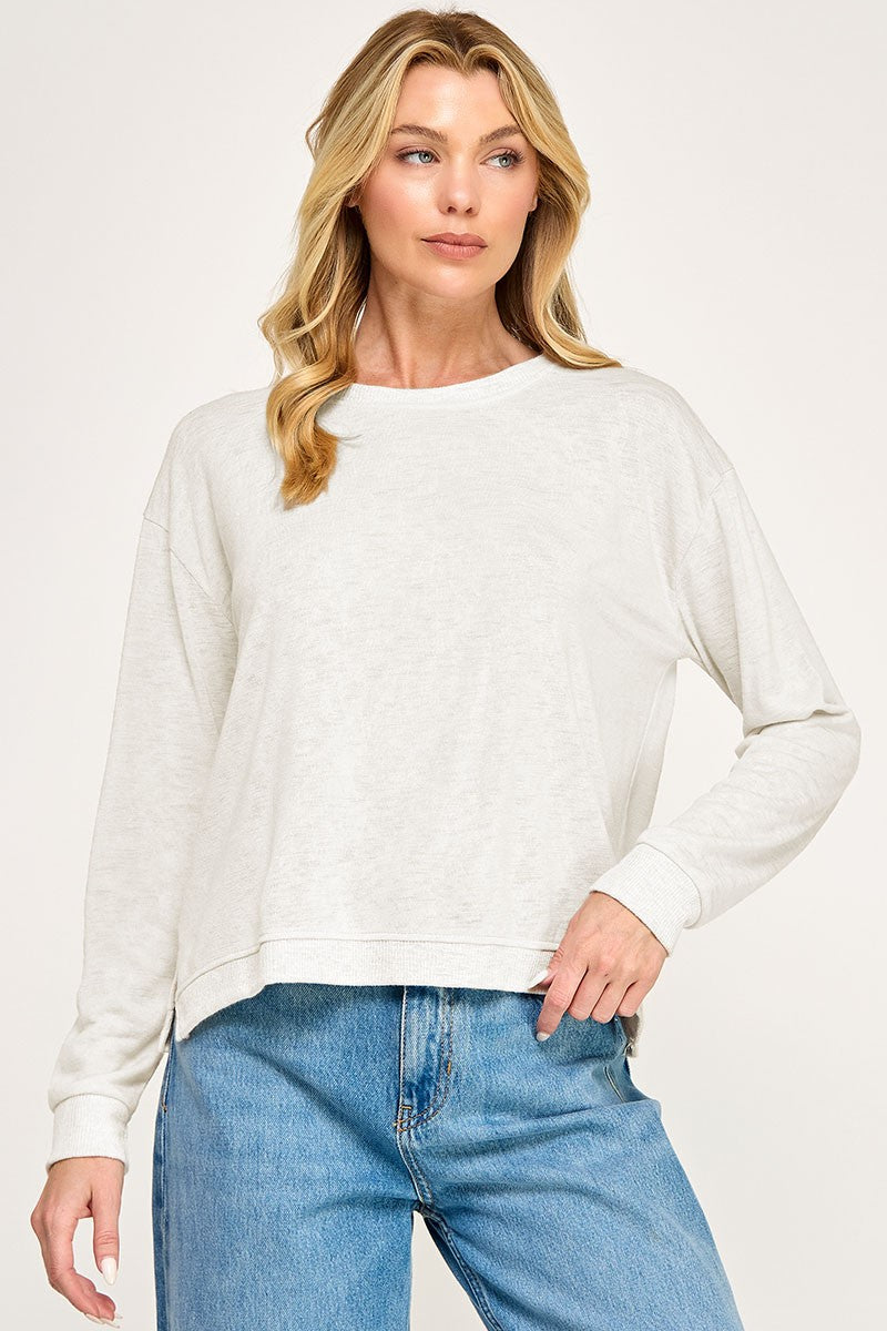 Hacci Slub Crew Neck