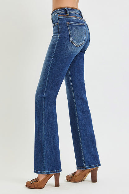 Tummy Control Mid Rise Bootcut Jeans
