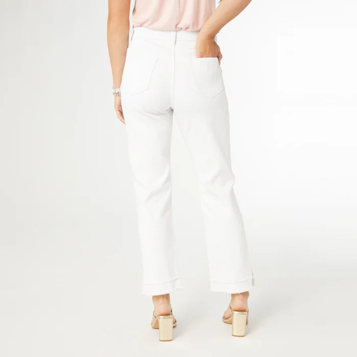 White Double Fringe Pants