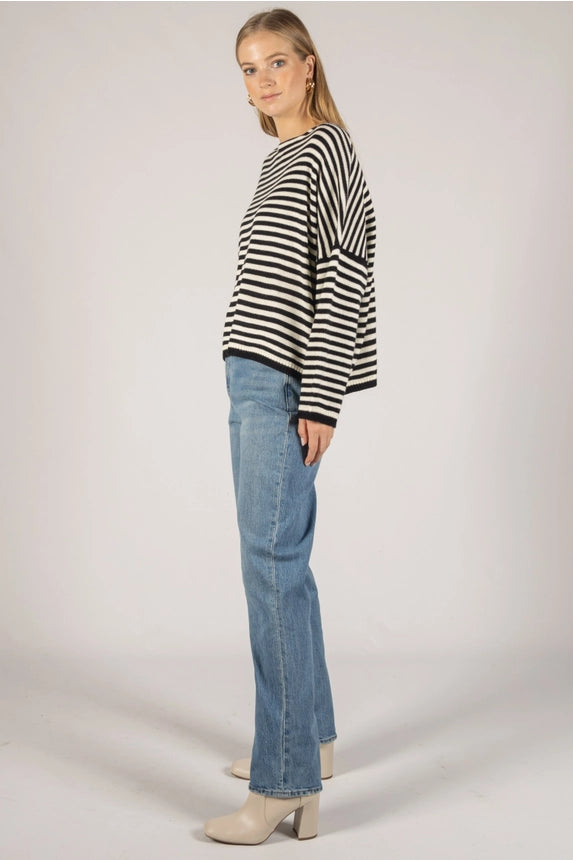 Striped T-Body Sweater