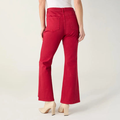 Flare Pant with Curved Hem